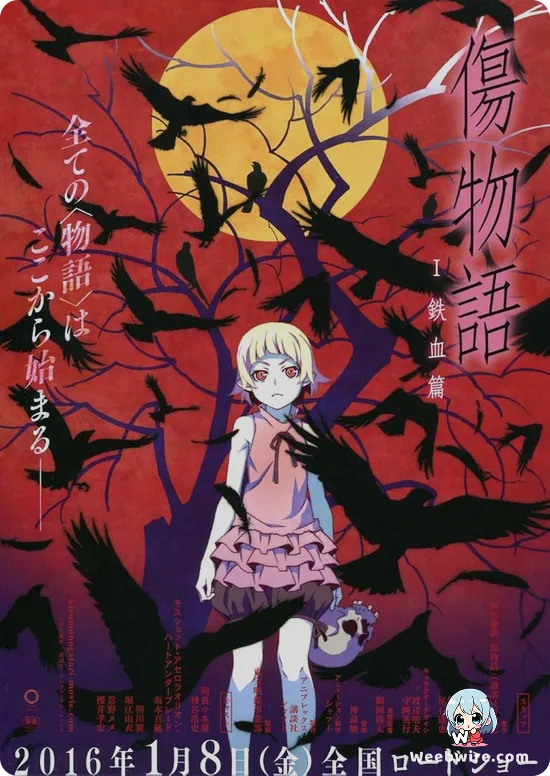 Kizumonogatari Part 1: Tekketsu Poster