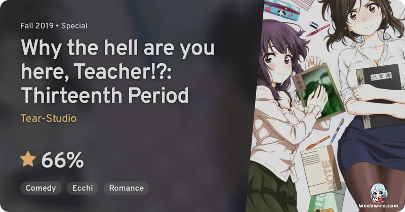 'Why the hell are you here, Teacher!?' OVA Explored | Weebwire