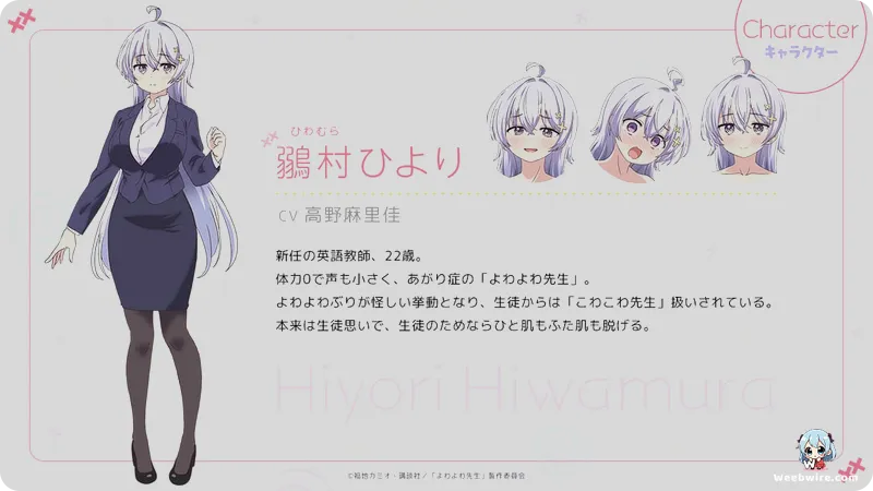 Yowayowa Sensei Anime Adaptation Confirmed for April 2026 | Weebwire